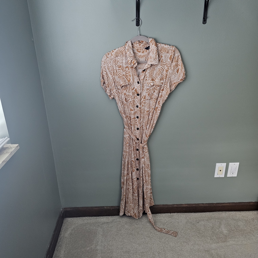 Joules Golden Fern Button Down Dress